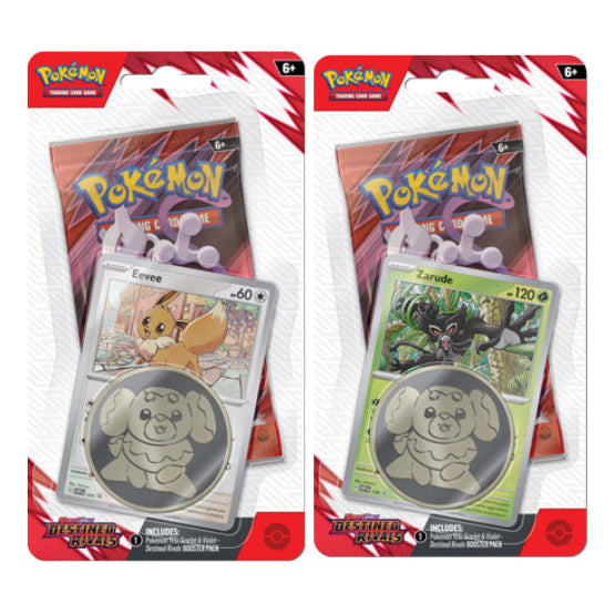 Scarlet & Violet Destined Rivals Checklane Blisters (Pair) POKEMON TCG