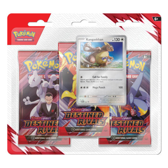 Scarlet & Violet Destined Rivals Three Booster Blisters (Pair) POKEMON TCG