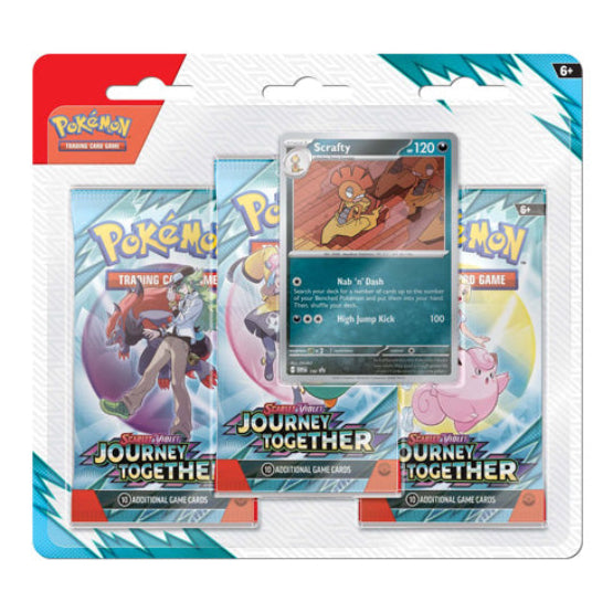 Scarlet & Violet Journey Together Three Booster Blisters (Pair) POKEMON TCG