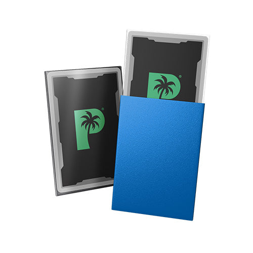Palms Off Japanese 60pc Blackout Deck Sleeves - Blue Matte
