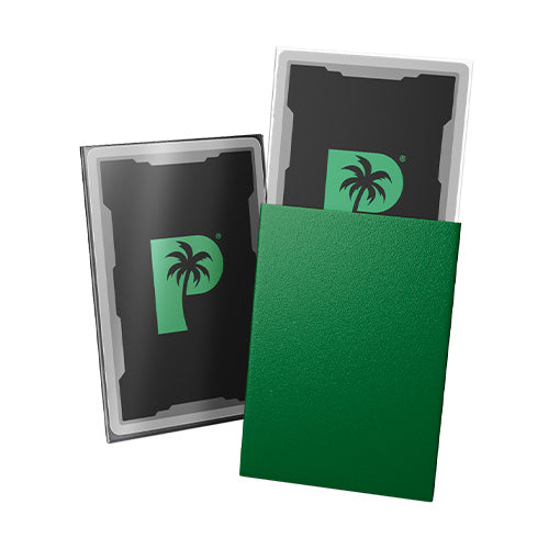 Palms Off Japanese 60pc Blackout Deck Sleeves - Green Matte