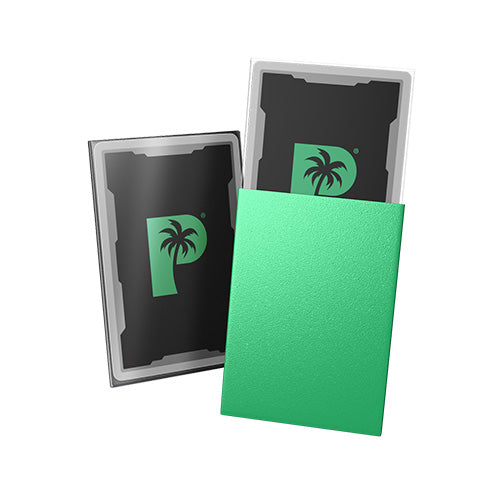 Palms Off Japanese 60pc Blackout Deck Sleeves - Jade Matte