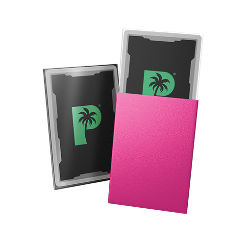 Palms Off Japanese 60pc Blackout Deck Sleeves - Pink Matte
