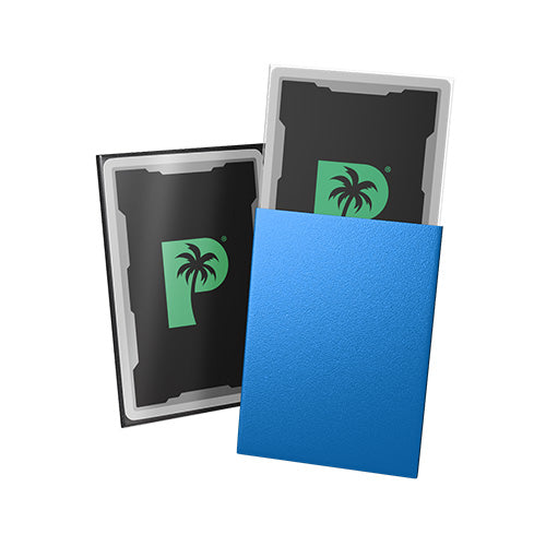 Palms Off Standard 100pc Blackout Deck Sleeves - Blue Matte