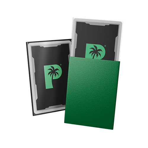 Palms Off Standard 100pc Blackout Deck Sleeves - Green Matte