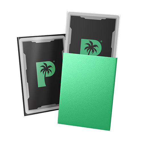 Palms Off Standard 100pc Blackout Deck Sleeves - Jade Matte