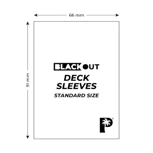 Palms Off Standard 100pc Blackout Deck Sleeves - Jade