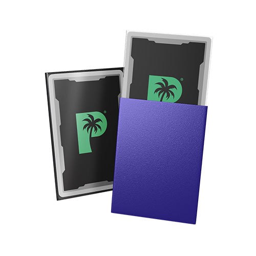 Palms Off Standard 100pc Blackout Deck Sleeves - Purple Matte