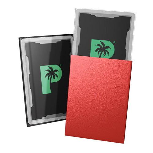 Palms Off Standard 100pc Blackout Deck Sleeves - Red