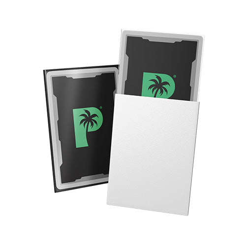 Palms Off Standard 100pc Blackout Deck Sleeves - White Matte