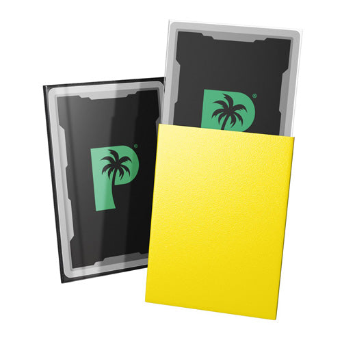 Palms Off Standard 100pc Blackout Deck Sleeves - Yellow