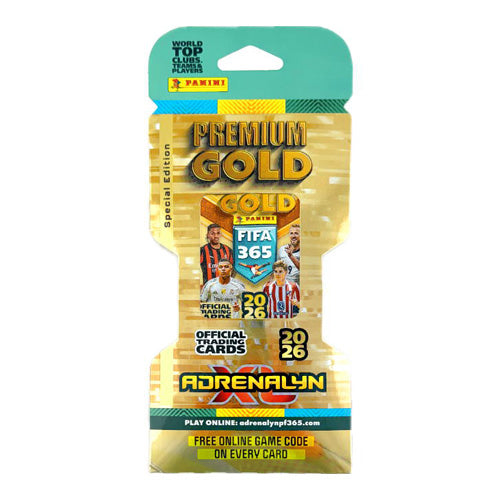 Panini FIFA 365 Adrenalyn XL 2026 Soccer Premium Gold Eco Blister Pack