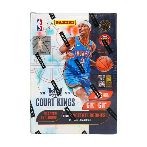 Panini NBA 2024/25 Court Kings Blaster Basketball Hobby Trading Cards (Display of 6)