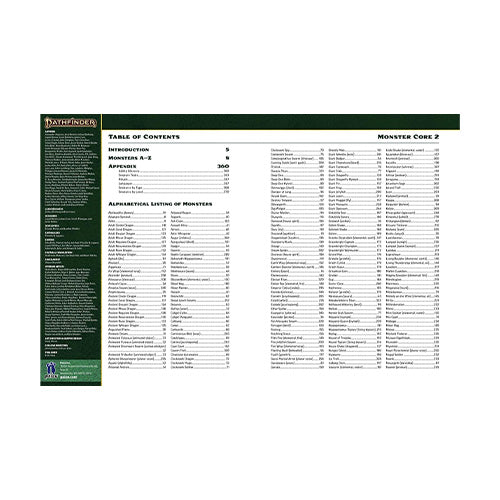 Pathfinder 2nd Edition RPG ORC Monster Core 2