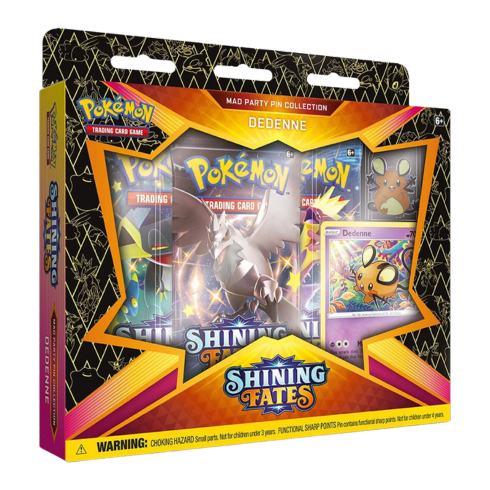 Pokemon TCG Shining Fates Mad Party Pin Collection Box (Set of 4)