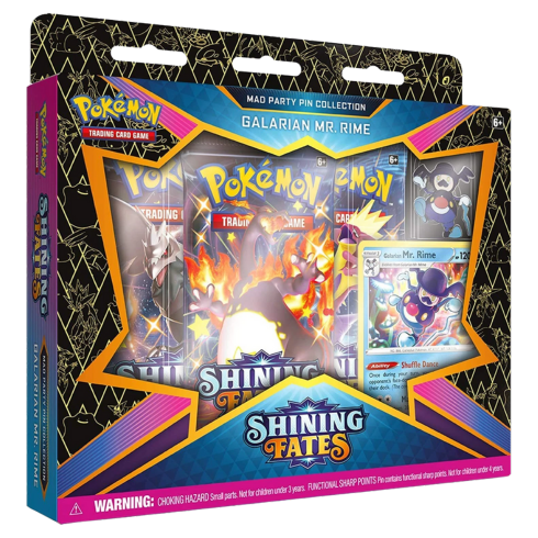 Pokemon TCG Shining Fates Mad Party Pin Collection Box (Set of 4)