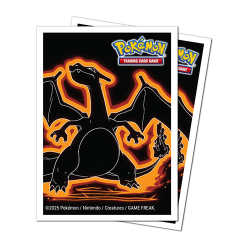 Pokemon Neon Kanto 105ct APEX Deck Protector Sleeves Charizard