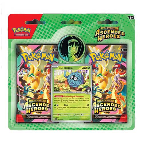 Pokemon TCG Mega Evolution Ascended Heroes Collection Erika/Larry (Pair)