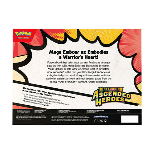 Pokemon TCG Mega Evolution Ascended Heroes Mega Meganium / Mega Emboar / Mega Feraligatr ex Box (Set of 3)