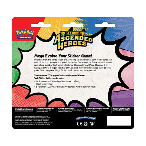 Pokemon TCG Mega Evolution Ascended Heroes Tech Sticker Collection (Pair)