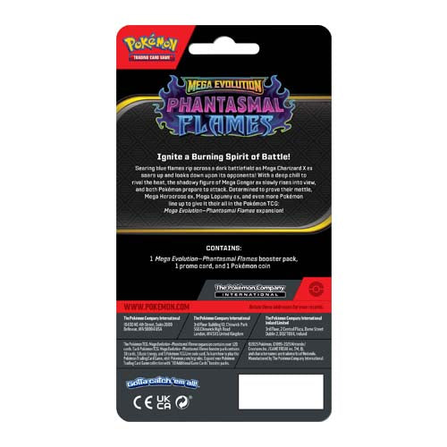 Pokemon TCG Mega Evolution Phantasmal Flames Checklane Blisters (Pair)