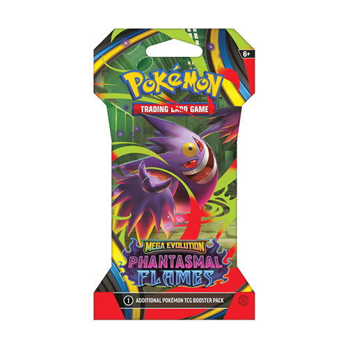 Pokemon TCG Mega Evolution Phantasmal Flames Hanging Blister Pack