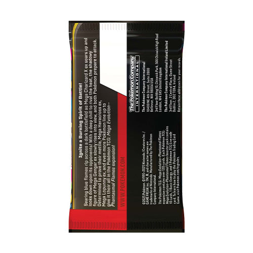 Pokemon TCG Mega Evolution Phantasmal Flames Single Booster Pack