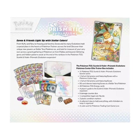 Pokemon TCG Prismatic Evolutions Pokemon Center Elite Trainer Box