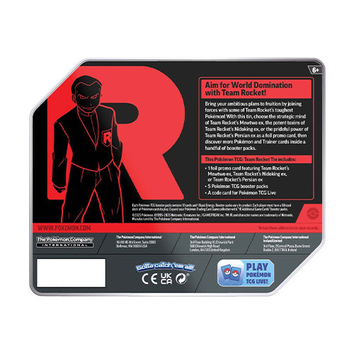 Team Rocket Tins (Set of 3) Pokemon TCG