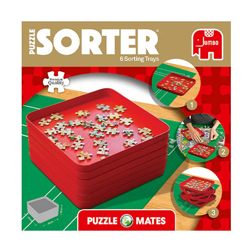 Puzzle Mate 6 Stackable Puzzle Sorting Trays