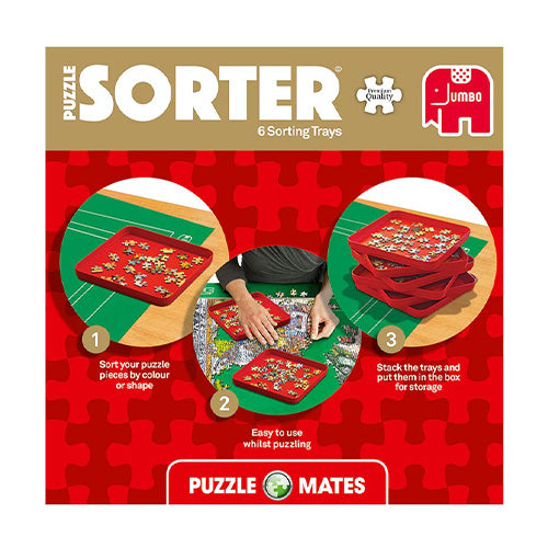 Puzzle Mate 6 Stackable Puzzle Sorting Trays