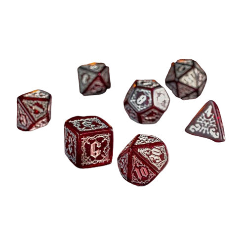 Q Workshop Bloodsucker Scarlet Dice Set 7