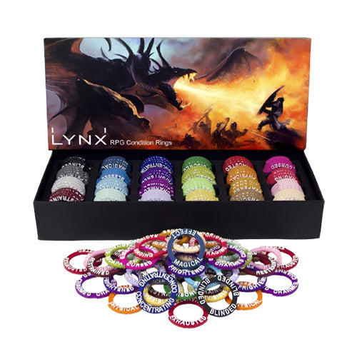 RPG Condition Rings/Markers - Set of 96 Status & Effects Rings