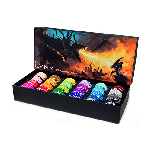 RPG Condition Rings/Markers - Set of 96 Status & Effects Rings