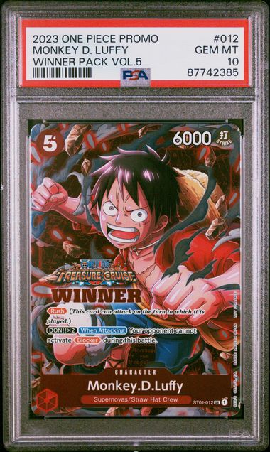 MONKEY D. LUFFY #012 2023 PROMO WINNER PACK VOL.5 PSA 10