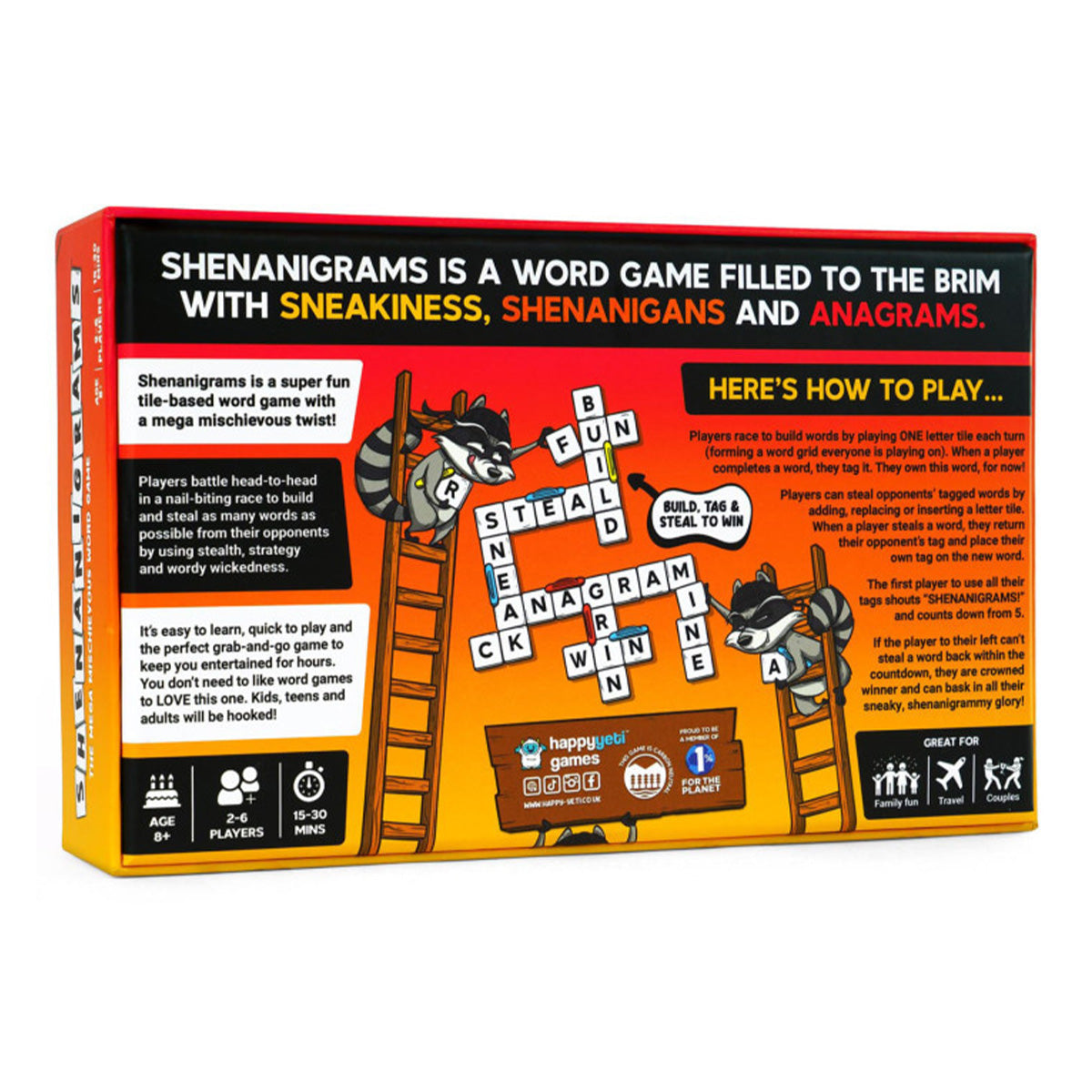 Shenanigrams The Mega Mischievous Word Game