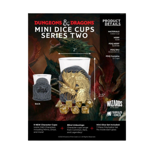 Sirius Dice D&D Mini Dice Cup Series 2 Blind Box