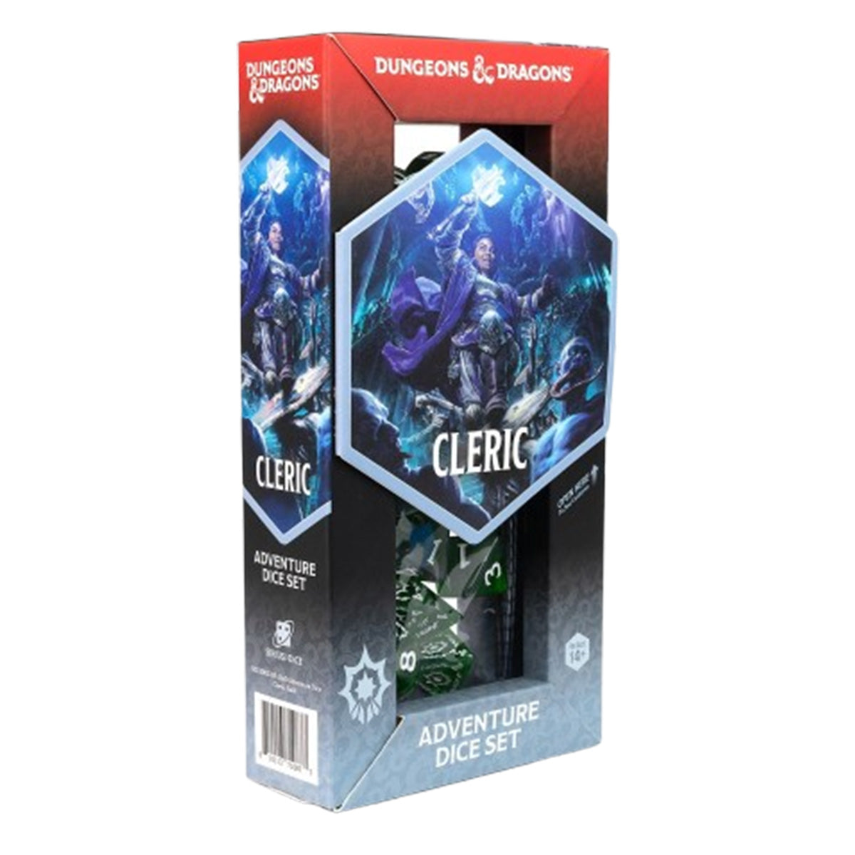 Sirius D&D Adventure Dice - Cleric - Green