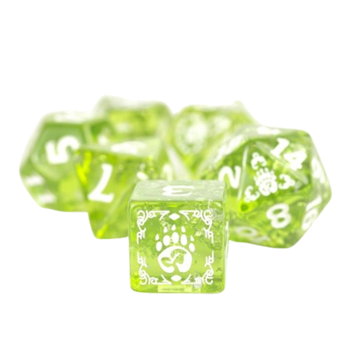 Sirius D&D Adventure Dice - Druid - Green