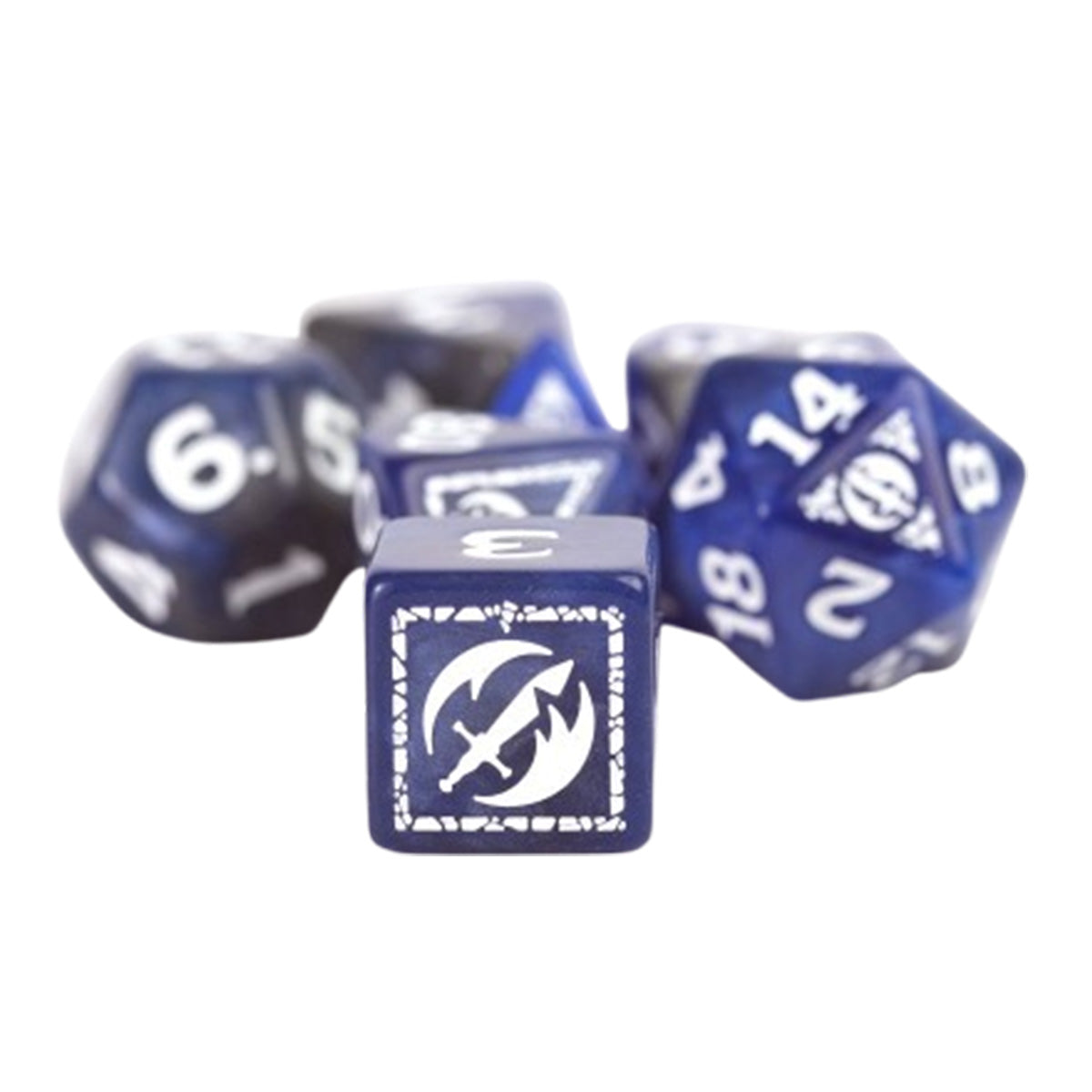 Sirius D&D Adventure Dice - Fighter - Blue