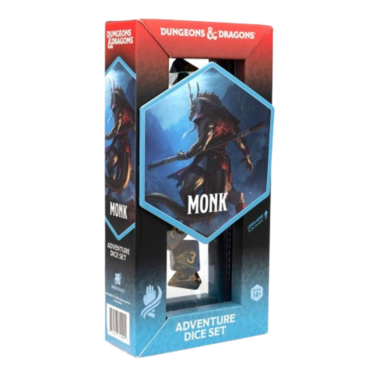 Sirius D&D Adventure Dice - Monk - Blue / Gold
