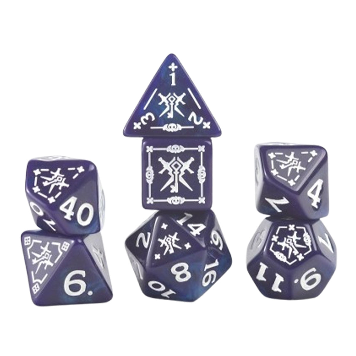 Sirius D&D Adventure Dice - Rogue - Purple