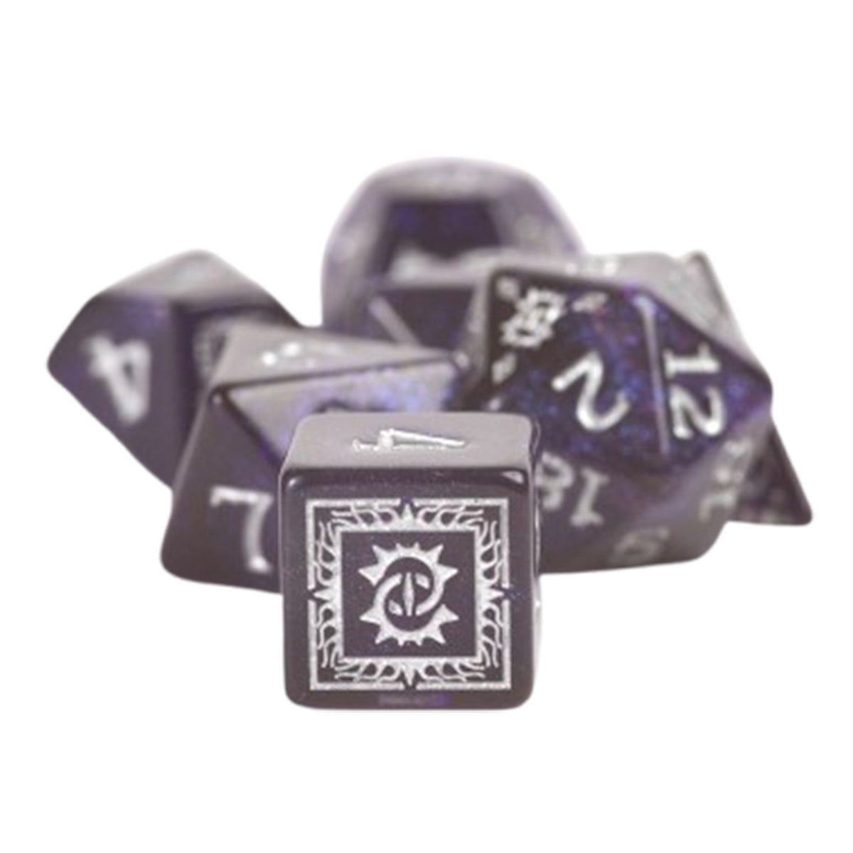 Sirius D&D Adventure Dice - Warlock - Purple