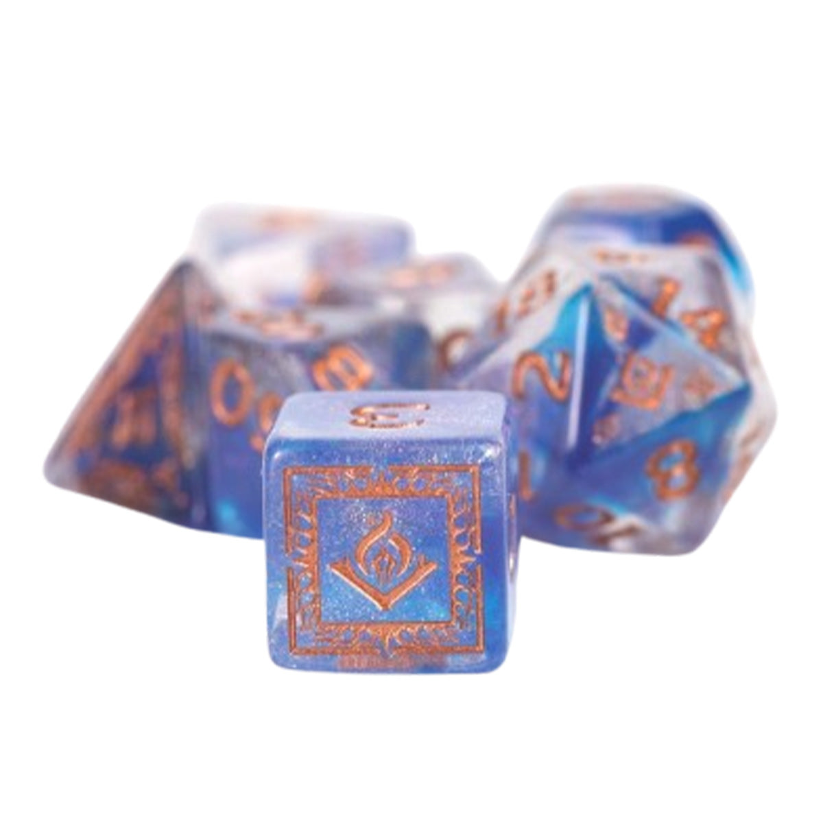 Sirius D&D Adventure Dice - Wizard - Blue