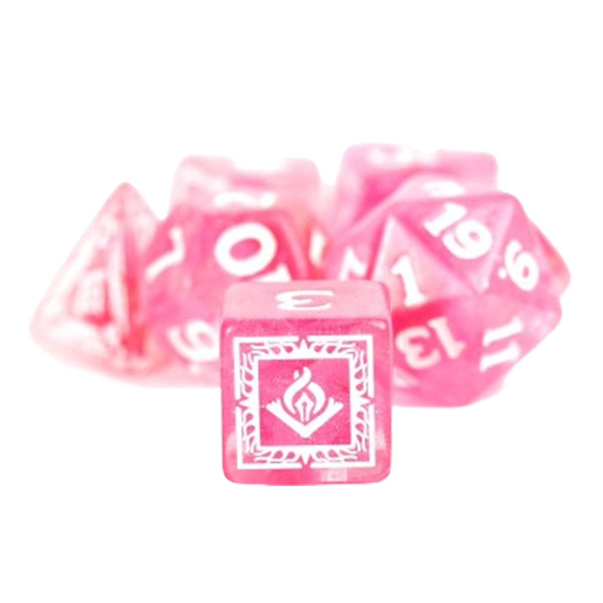 Sirius D&D Adventure Dice - Wizard - Fuchsia