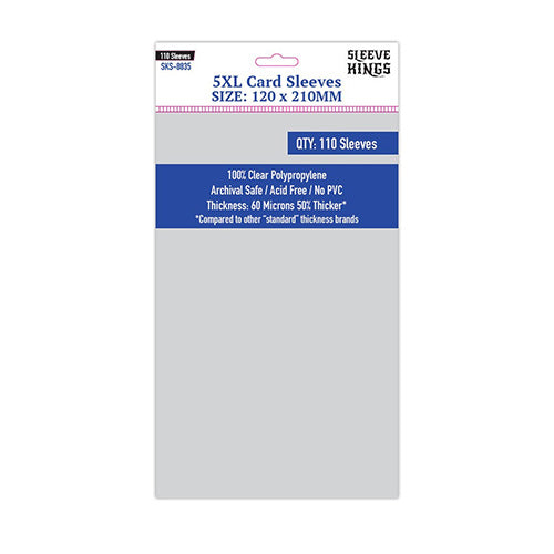Sleeve Kings Board Game Sleeves 5XL 120mm x 210mm 110ct