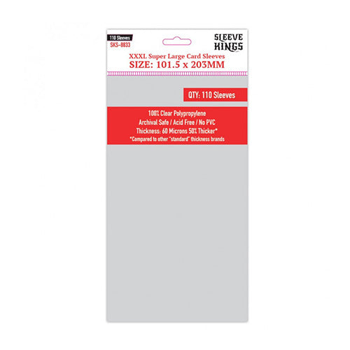 Sleeve Kings Board Game Sleeves XXXL Super Large 101.5x203mm 110ct