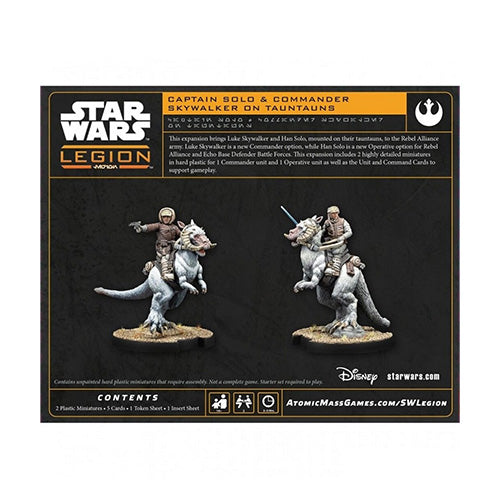 Star Wars Legion Captain Solo & Commander Skywalker on Tauntuns