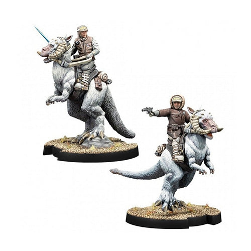 Star Wars Legion Captain Solo & Commander Skywalker on Tauntuns