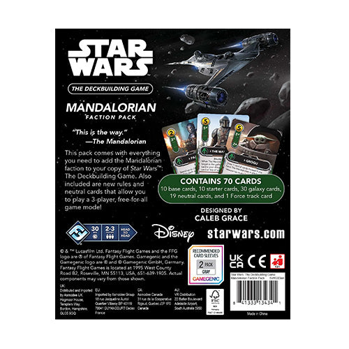 Star Wars The Deckbuilding Game Mandalorian Faction Pack Expansion